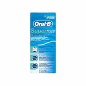 Oral-B SuperFloss Super Dental Floss For Braces Bridges 50 Pieces