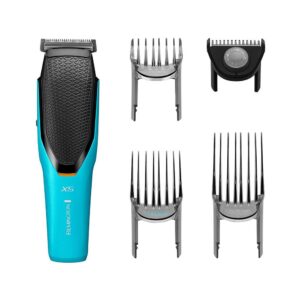 Remington Power X Series X5 Cord/Cordless Hair Clipper With Japanese Steel Blades 72 Cutting Lengths (0.5-35mm) – Blue