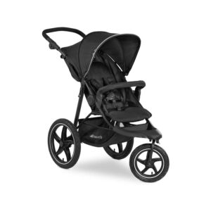 Hauck Runner 2 Robust All Terrain Pushchair With Raincover XL Pneumatic Air Wheels From Birth Up To 22kg – Black