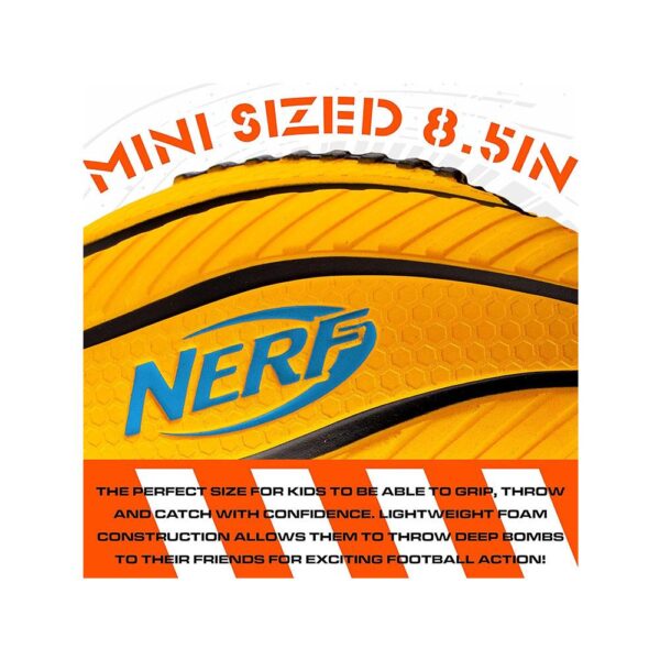 Nerf Spiral Grip Foam American Football For Kids Ball Size 8.5 Inch - Assorted Colour - Image 5