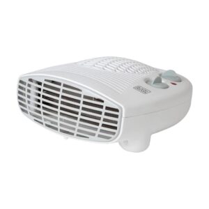 Black & Decker Fan Heater 2000W With 2 Heat Settings Adjustable Thermostat Overheat Protection – White