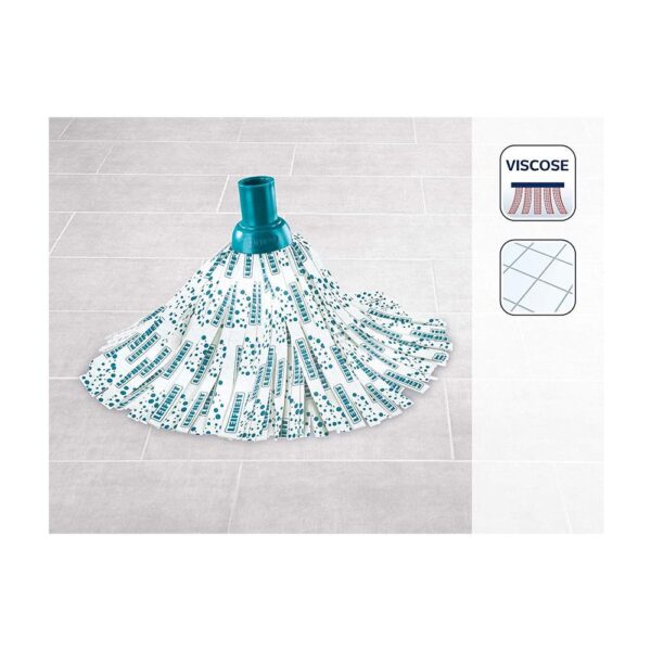 Leifheit Replacement Viscose Mop Head For Classic Mop - Turquoise - Image 2