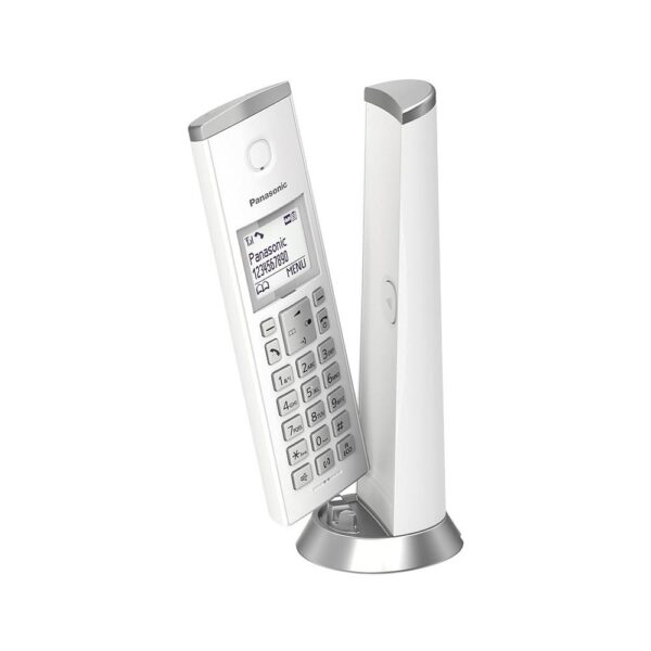 Panasonic Designer Single Cordless Phone With Answerphone Call Blocker & Do Not Disturb Mode - Graphite