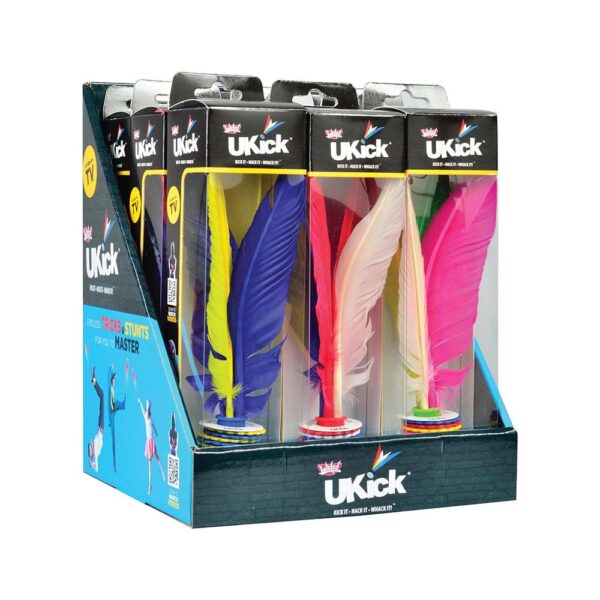 Wicked UKick Football Skills Freestyle Trainer Feather Shuttlecock Kick It Hack It Whack It - Assorted Colour - Image 10