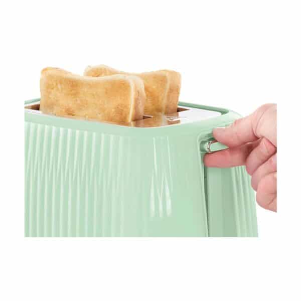 Russell Hobbs Eden 2 Slice Toaster With 6 Variable Browning Settings 800W - Pistachio - Image 4