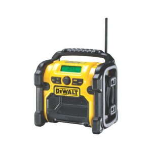 Dewalt XR Digital Compact FM/DAB & Jobside Radio Bare Unit – Yellow/Black