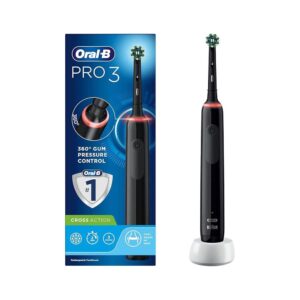 Oral-B Pro 3 3000 Electric Toothbrush With 1 Cross Action Tooth Brush Head – Black