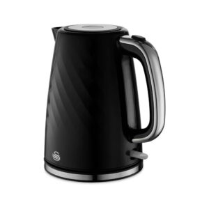 Swan Windsor Rapid Boil Electric Jug Kettle With Removable Limescale Filter 3000W 1.7 Litres – Black