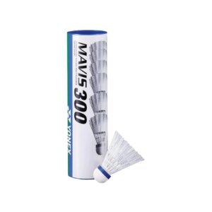 Yonex Mavis 300 Badmiaton Shuttles Plastic Tube of 6 – White