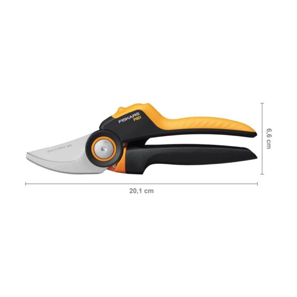 Fiskars X-Series Bypass Garden Pruner M P921 PowerGear With Rolling Handle - Black/Orange - Image 6