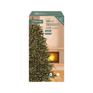 Premier Christmas 500 Multi Action LED TreeBrights Supabright Lights With Timer – Warm White