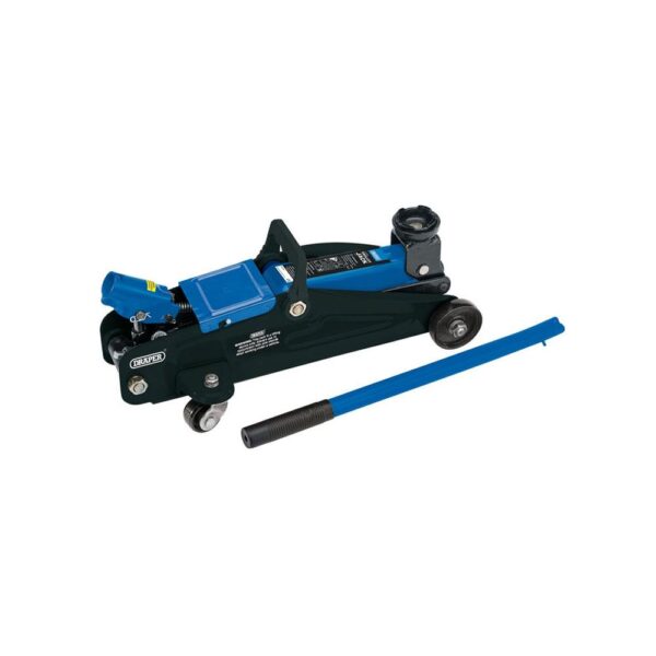 Draper Trolley Jack With Carry Case 2 Tonne - Blue/Black