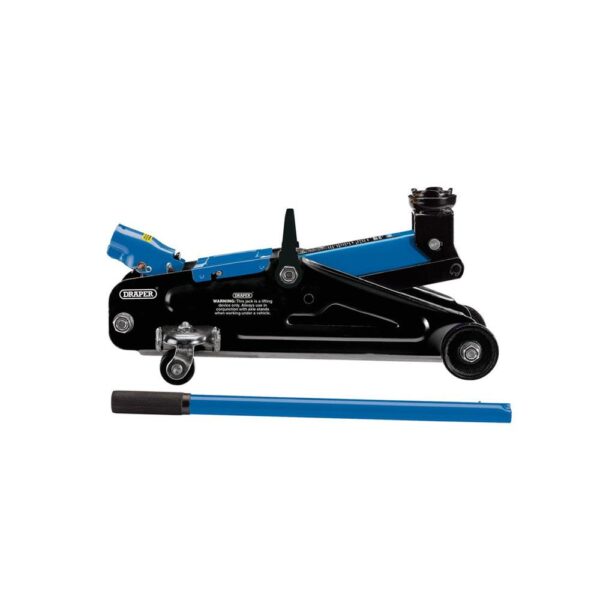 Draper Trolley Jack With Carry Case 2 Tonne - Blue/Black - Image 2