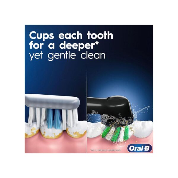 Oral-B Vitality Pro Electric Toothbrushes With 3 Modes Including Sensitive Plus 1 Handle & 2 Brush Heads - Blue - Image 2