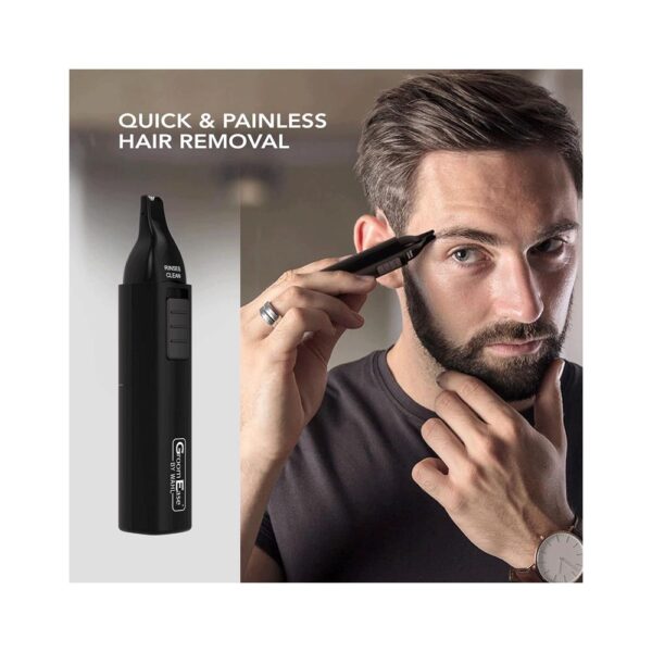 Wahl GroomEase Ear & Nose Eyebrow Personal Trimmer Kit For Men & Women - Black - Image 3