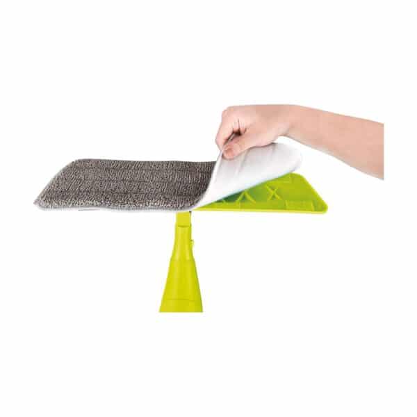 Ewbank 5PKUK 5 In 1 Universal Spray Mop Set Interchangable Heads Hard Floor Sweeper Microfiber Pad Triangle Head Flat Head - Green - Image 5