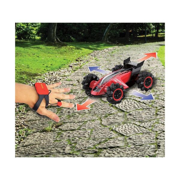 Lexibook Crosslander Fire Rechargeable Radio Controlled Stunt Car - Red - Image 4