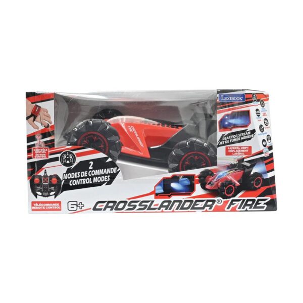 Lexibook Crosslander Fire Rechargeable Radio Controlled Stunt Car - Red - Image 5