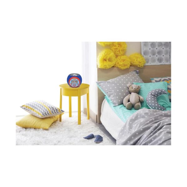 Lexibook Sonic Childrens Projector Clock With Night Light Timer Snooze Alarm - Multicolour - Image 3