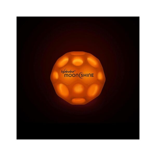 Waboba Moon Shine Ball Light Up Moon Ball - Orange - Image 2