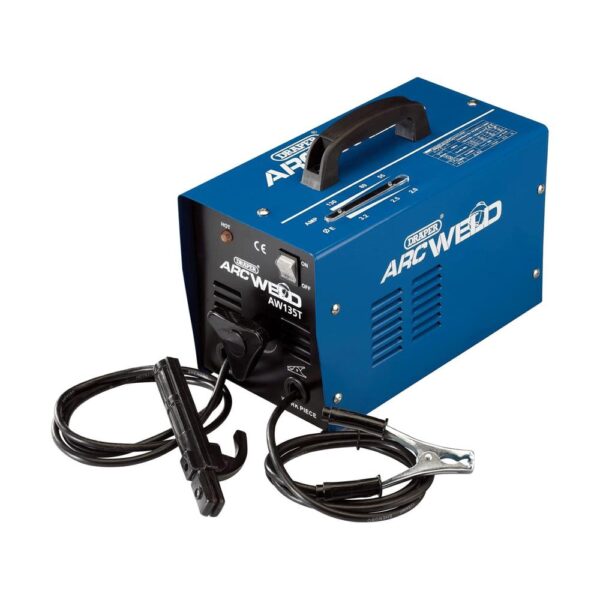 Draper ARC Welder 130A 230V With Carry Handle - Blue