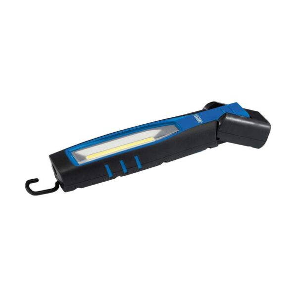 Draper COB/SMD LED Rechargeable Inspection Lamp 10W 1000 Lumens With 1 USB Charging Socket - Blue - Image 2