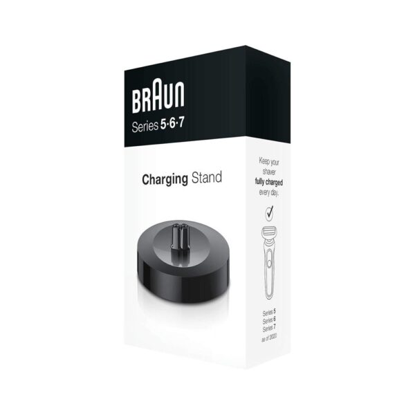 Braun Series 5 6 & 7 Electric Shavers Charging Stand - Black - Image 4