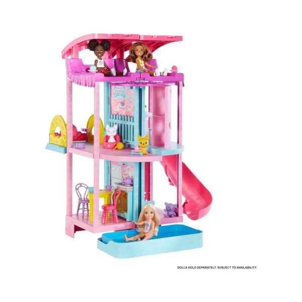 Barbie Doll House Chelsea Playhouse With 2 Pets And 15+ Accessories - Multicolour - Image 4