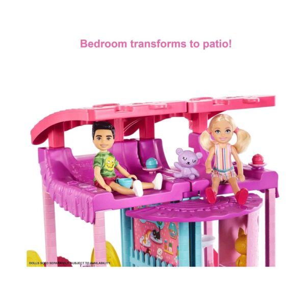 Barbie Doll House Chelsea Playhouse With 2 Pets And 15+ Accessories - Multicolour - Image 5