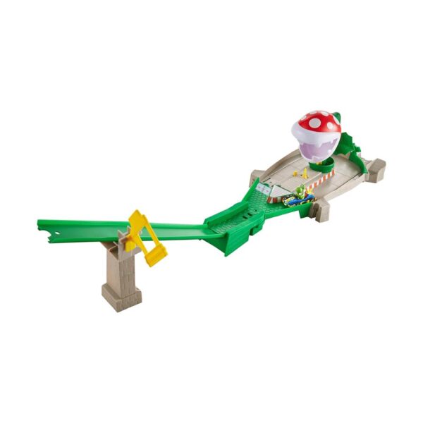 Hot Wheels Mariokart Piranha Plant Slide Track Set - Multicolour