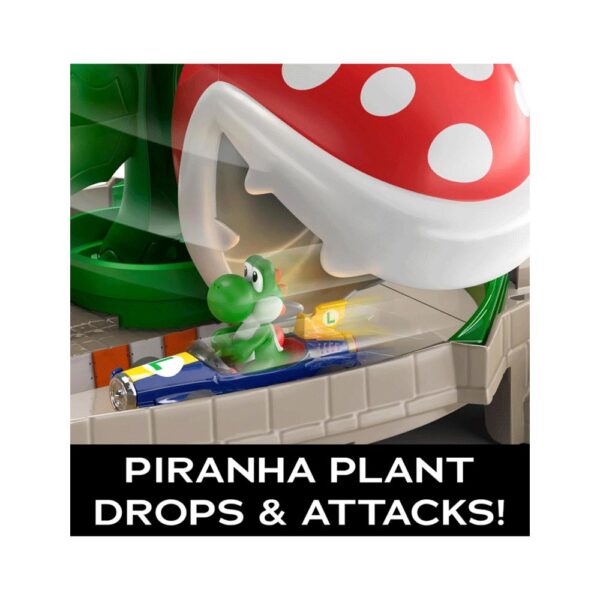 Hot Wheels Mariokart Piranha Plant Slide Track Set - Multicolour - Image 3