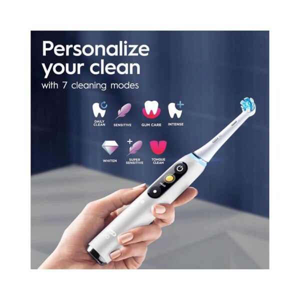 Oral-B iO Series 9 Electric Toothbrush Special Edition 7 Modes With Charging Travel Case - White - Image 5