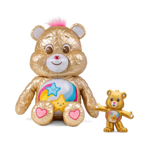 Care Bears Dare To Care Bear 35cm Medium Collectable Cute Cuddly Plush Toy - Gold - Image 6