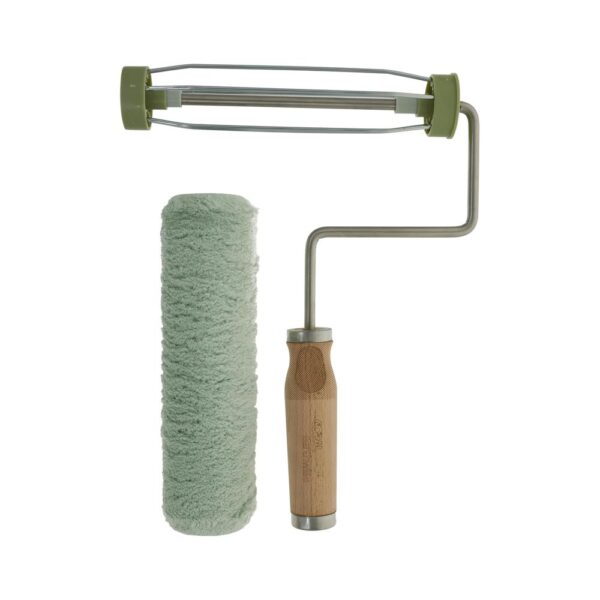 Coral Earthwise 9 Inch Paint Roller Frame And Cover 1.75 Inch dia Beech Wood - Natural Green - Image 3