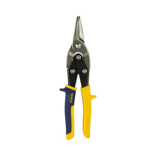 Irwin Straight Cut Aviation Snip 250mm (10in) - Black/Yellow/Blue