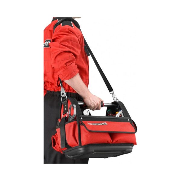 Facom Pro Bag Professional Soft Tote Tool Bag 14 Inch 55.2 x 32 x 30.8 cm - Red/Black - Image 6