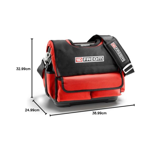 Facom Pro Bag Professional Soft Tote Tool Bag 14 Inch 55.2 x 32 x 30.8 cm - Red/Black - Image 8