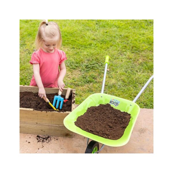 Little Roots Kids Wheel Barrow Gardening Toys - Multicolour - Image 3