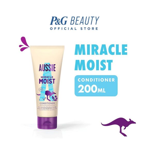 Aussie Miracle Moist Conditioner 200ml - Image 3