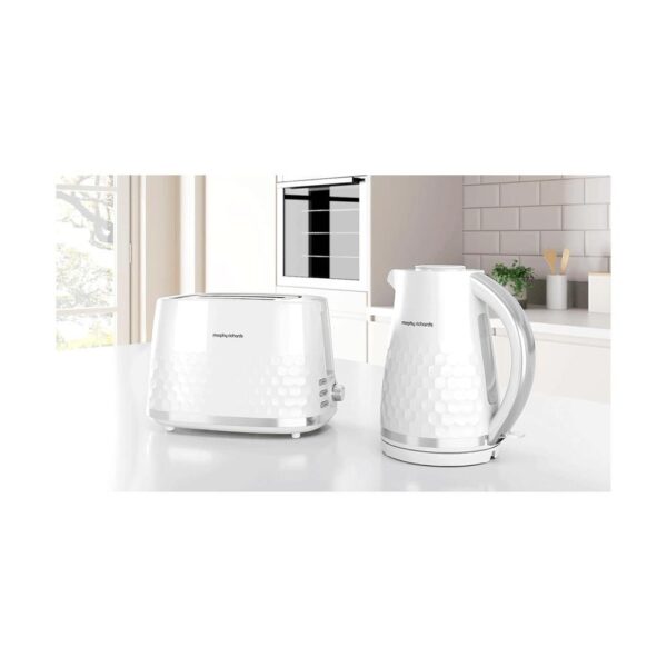 Morphy Richards Hive Jug Kettle Plastic 3000 W 1.5 Litre - White - Image 2