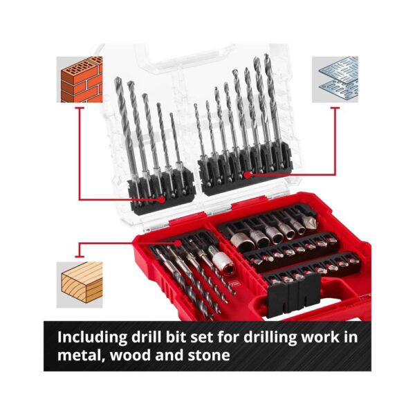 Einhell L-Case Bit And Drill Set For All Common Drill Chucks And Bit Holders - 40 Piece - Image 6