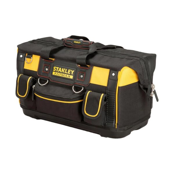 Stanley Fatmax Sortmaster Open Mouth Rigid Tool Bag With Carry Handle & Shoulder Strap 20 Inch - Black/Yellow