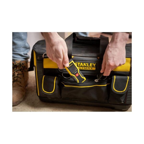 Stanley Fatmax Sortmaster Open Mouth Rigid Tool Bag With Carry Handle & Shoulder Strap 20 Inch - Black/Yellow - Image 5