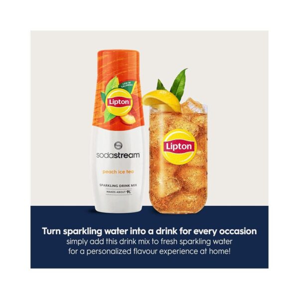 SodaStream Lipton Peach Iced Tea Sparkling Drink Mix 440ml - Image 2