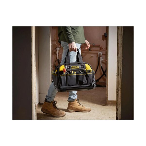 Stanley Fatmax Multi Access Tool Bag With Carry Handle & Shoulder Strap 43 x 28 x 30 cm - Black/Yellow - Image 7