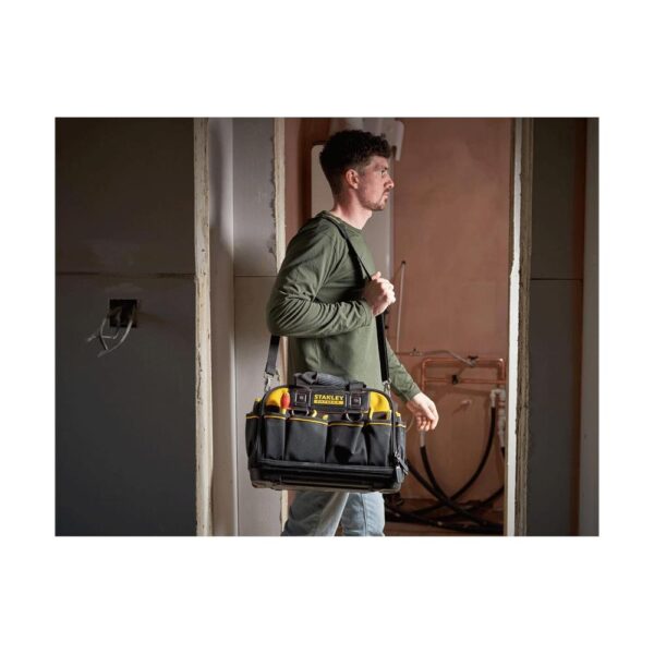 Stanley Fatmax Multi Access Tool Bag With Carry Handle & Shoulder Strap 43 x 28 x 30 cm - Black/Yellow - Image 8