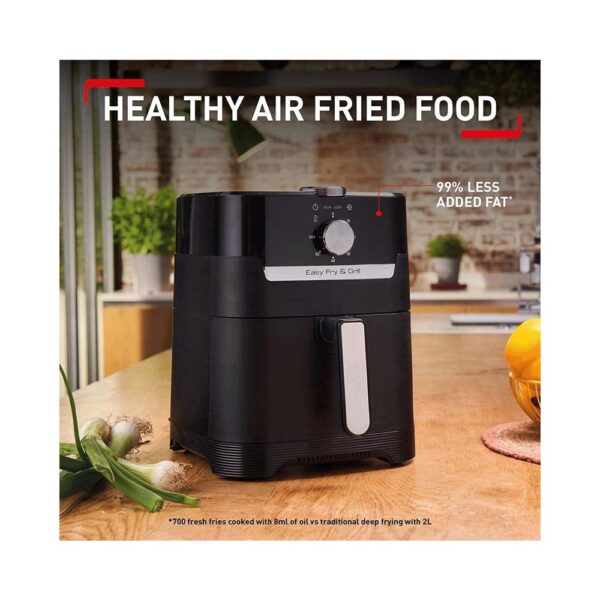 Tefal Easy Fry Classic 2 In 1 Air Fryer & Health Grill 8 Programs 1550W 4.2 Litre Capacity - Black - Image 6