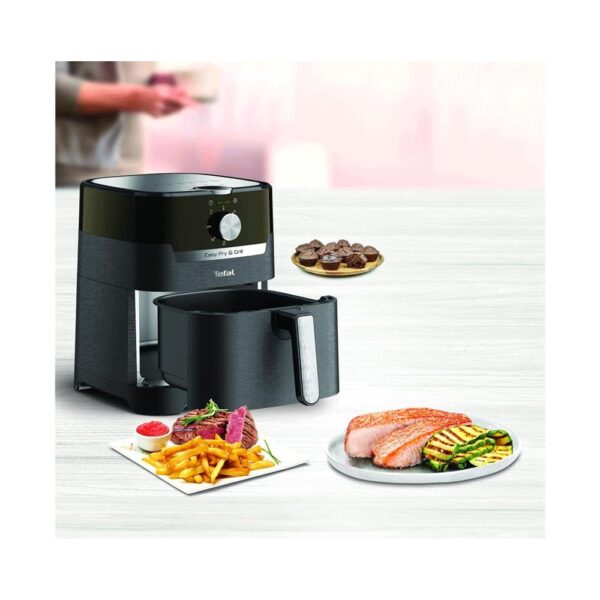 Tefal Easy Fry Classic 2 In 1 Air Fryer & Health Grill 8 Programs 1550W 4.2 Litre Capacity - Black - Image 10