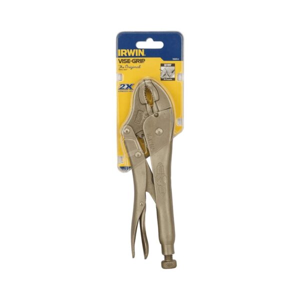 Irwin Vise-Grip 10WRC Curved Jaw Locking Pliers With Wire Cutter 254mm (10in) - Silver - Image 8