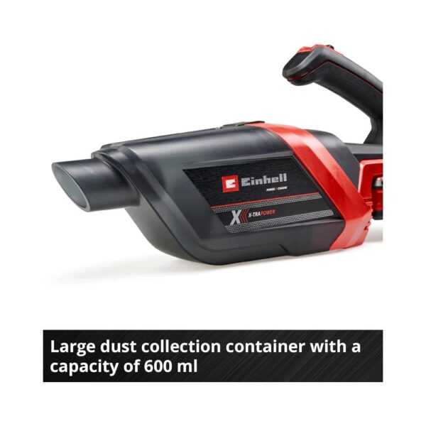 Einhell TE-HV 18/06 Li - Solo Cordless Handheld Vacuum Cleaner - Red/Black - Image 7